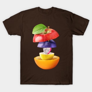 Apple Plum Dragon Fruit Lemon Orange Gifts Vegetarian T-Shirt